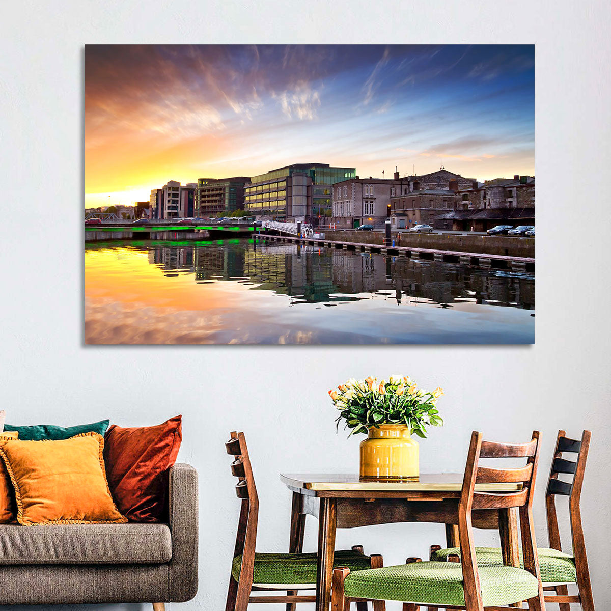 River Liffey at Dusk Wall Art