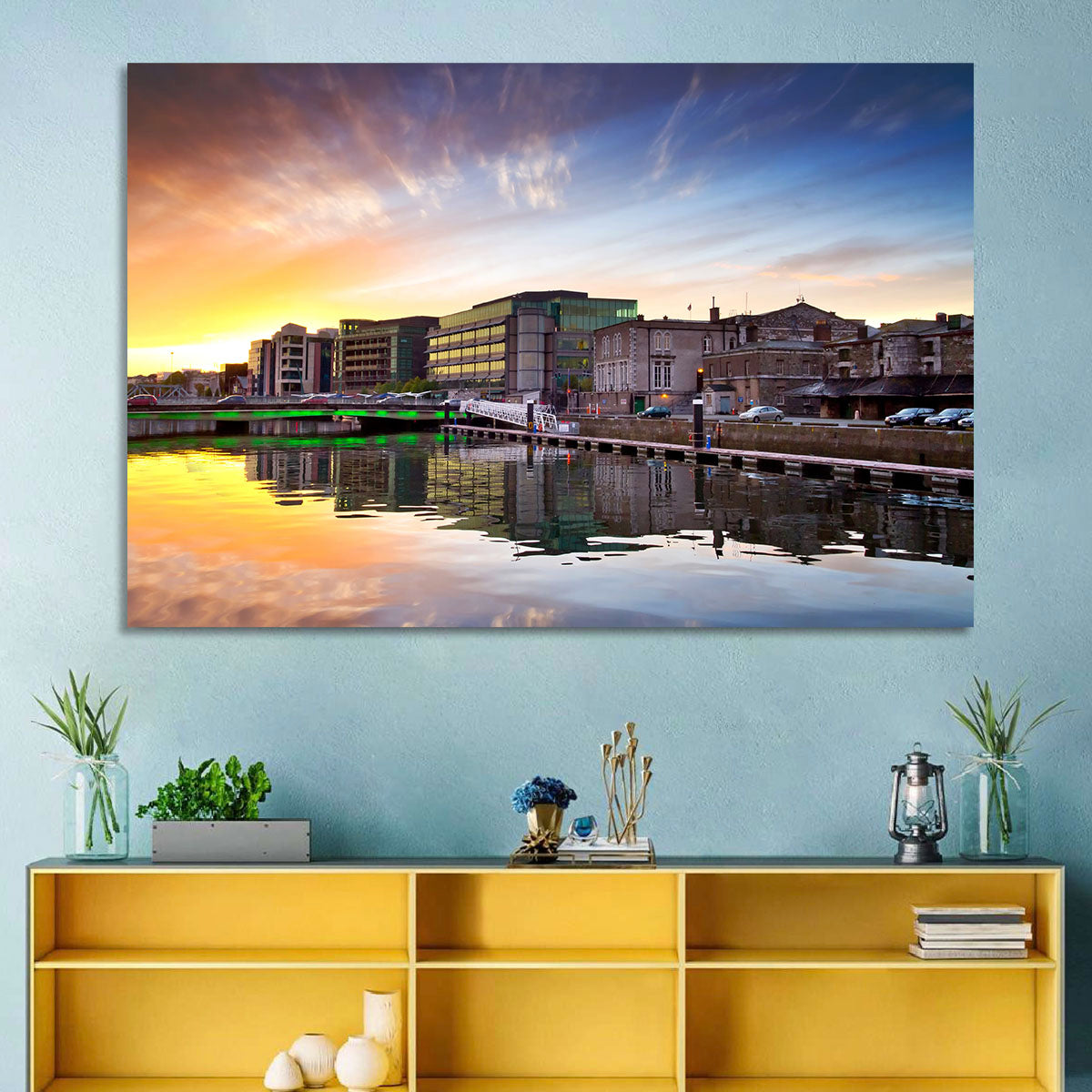 River Liffey at Dusk Wall Art