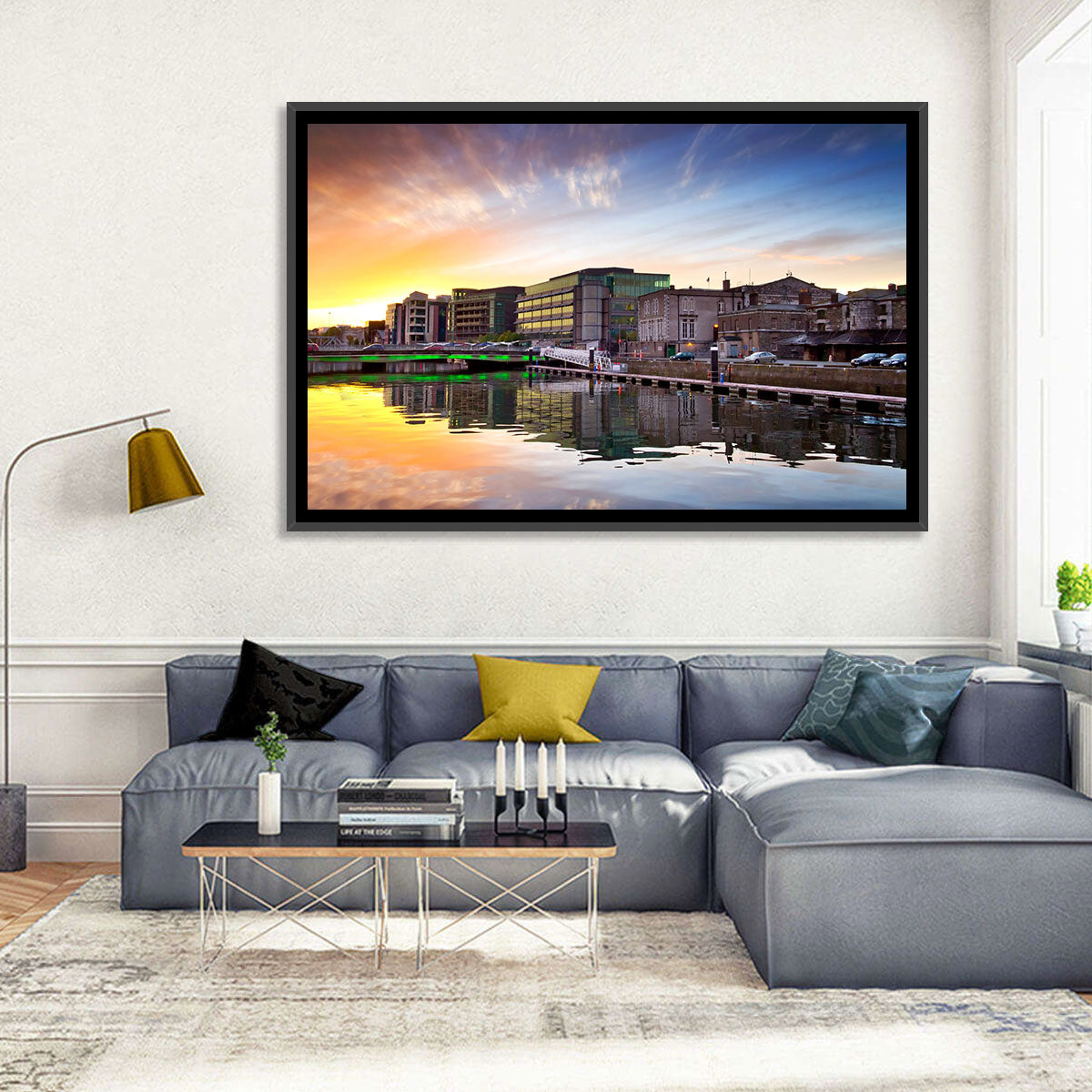 River Liffey at Dusk Wall Art