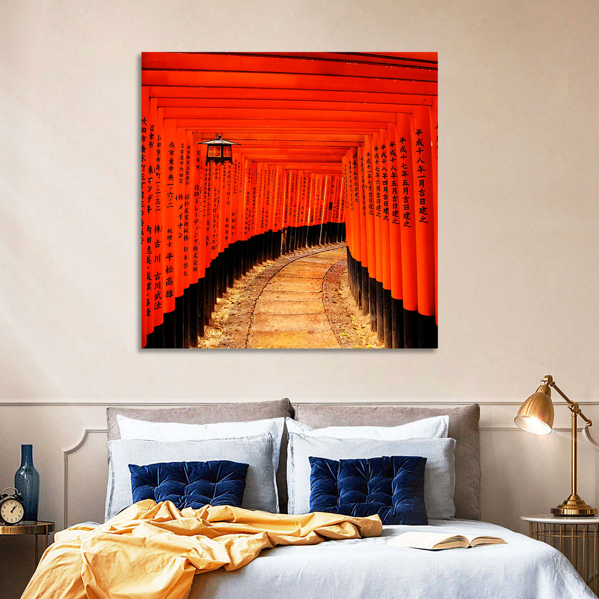 Fushimi Inari Torii Path, Kyoto Wall Art in a room, landscape