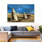 Pinnacles Desert at Golden Hour Wall Art