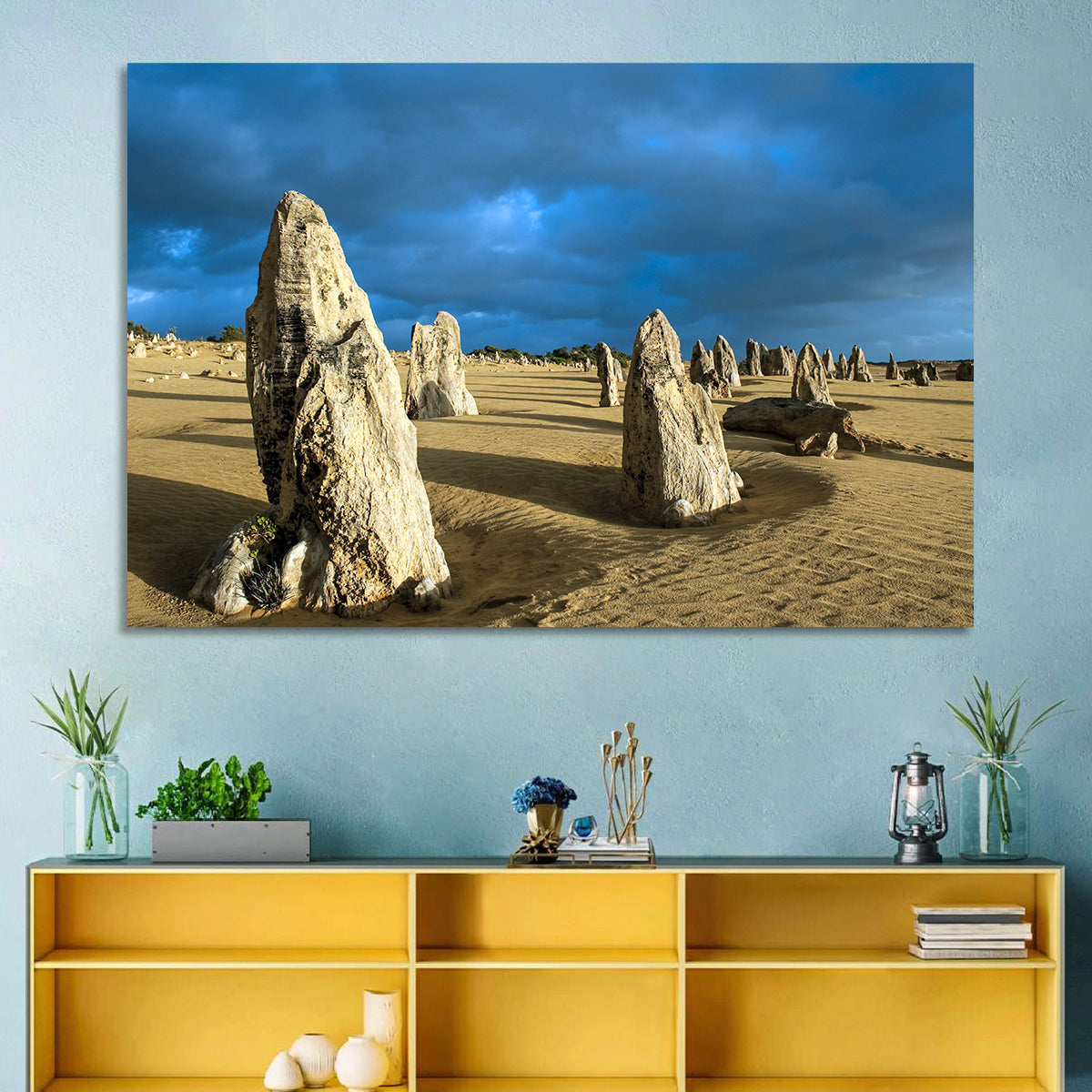 Pinnacles Desert at Golden Hour Wall Art