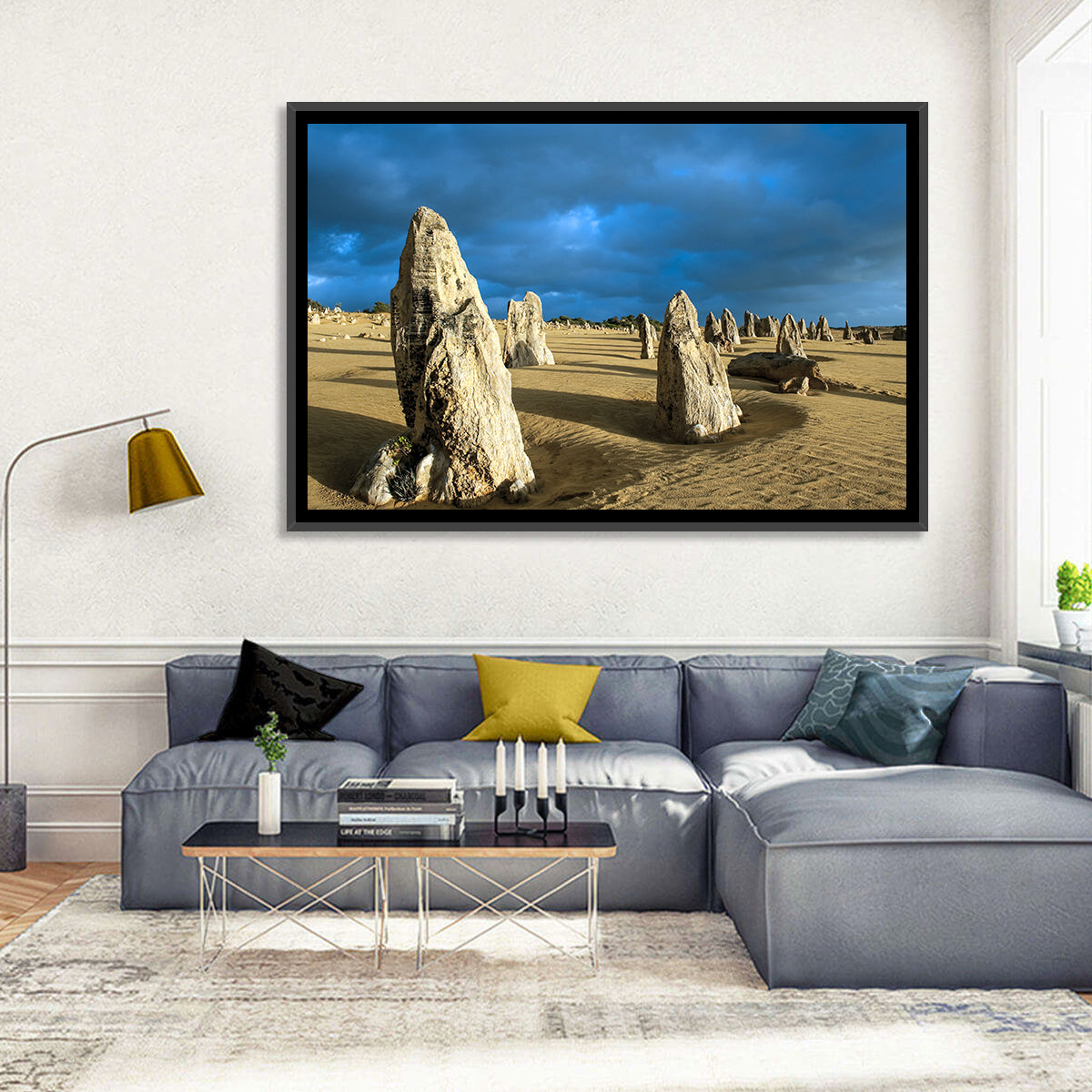 Pinnacles Desert at Golden Hour Wall Art