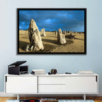 Pinnacles Desert at Golden Hour Wall Art