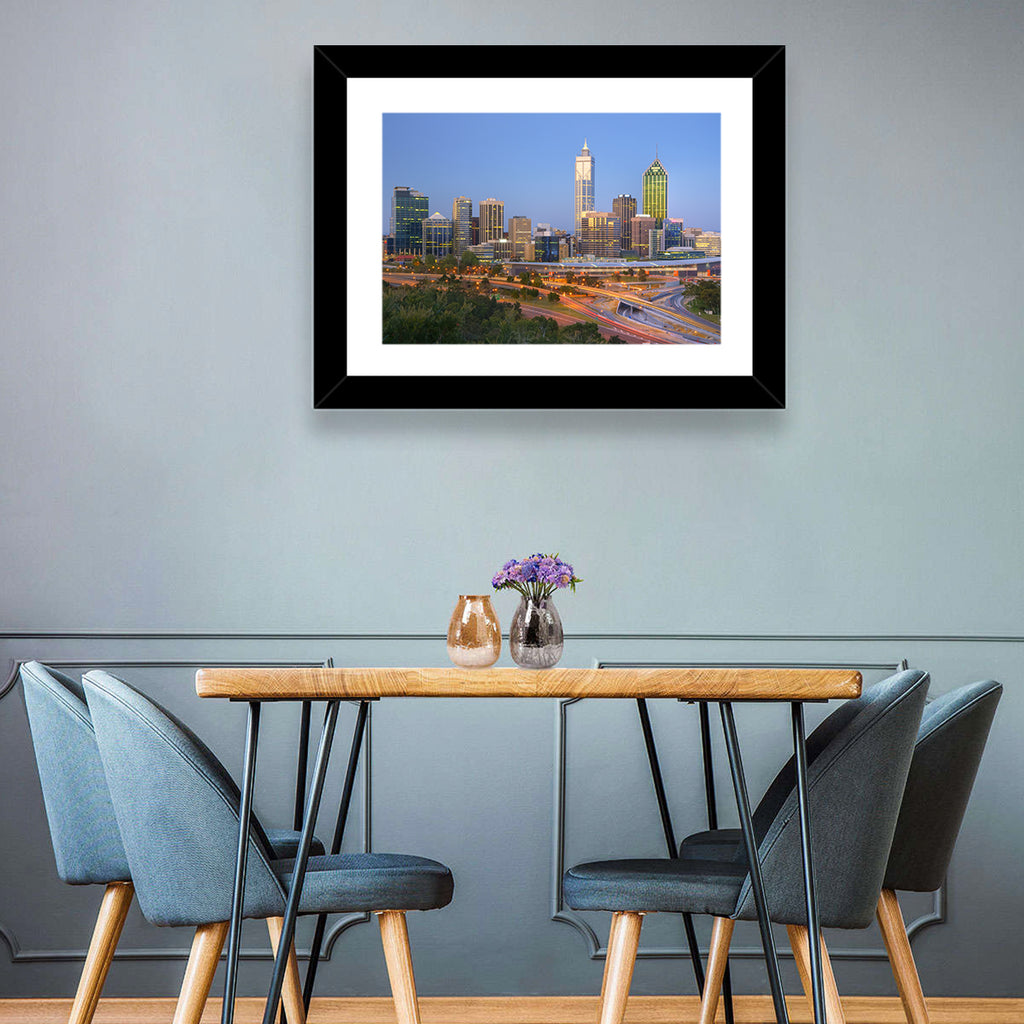 Perth Skyline at Dusk Wall Art
