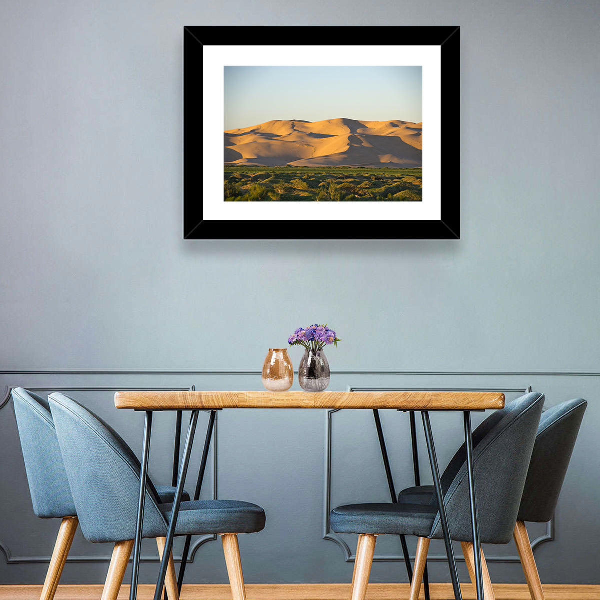 Goby Desert Dunes Wall Art in a room, landscape
