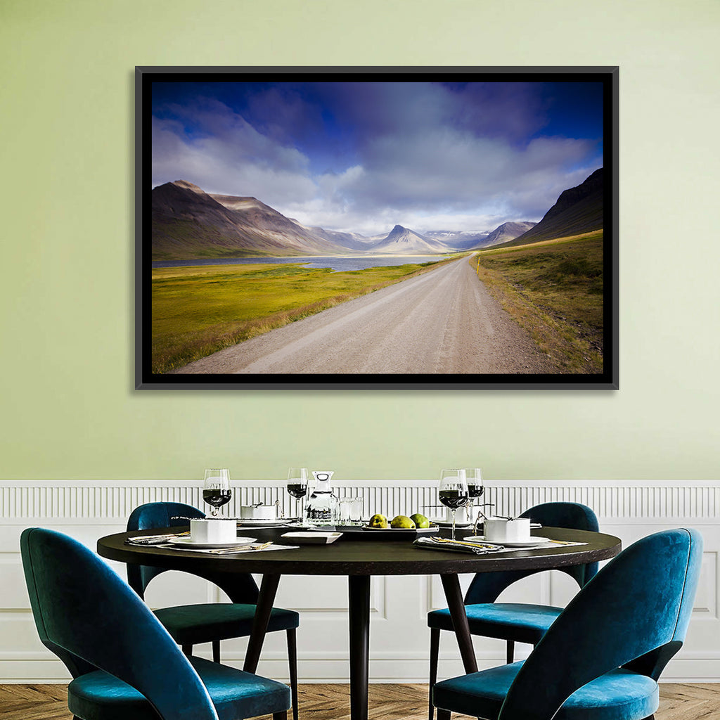 Iceland Gravel Road Landscape Wall Art
