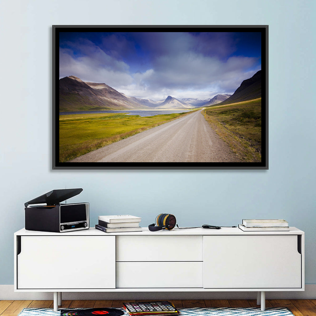 Iceland Gravel Road Landscape Wall Art