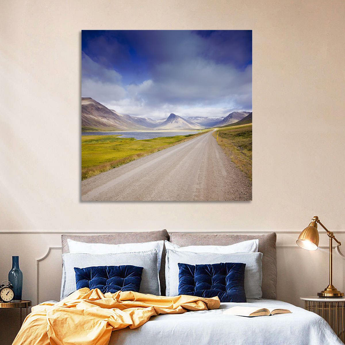 Iceland Gravel Road Landscape Wall Art