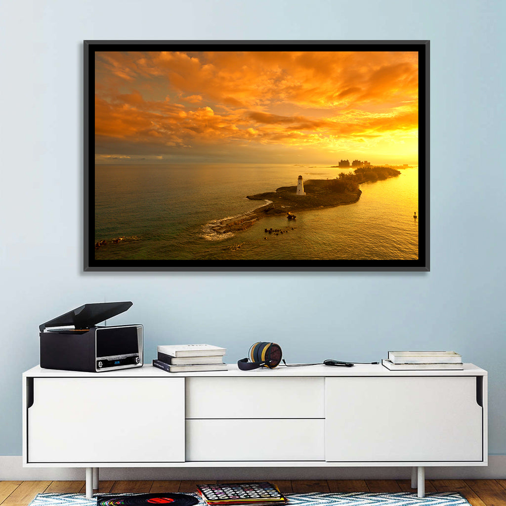 Nassau Lighthouse at Golden Hour Wall Art