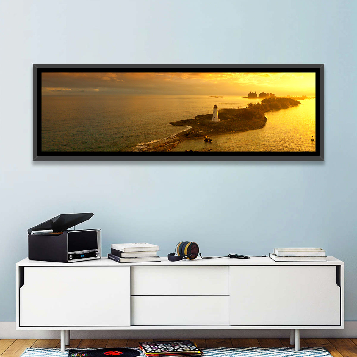 Nassau Lighthouse at Golden Hour Wall Art