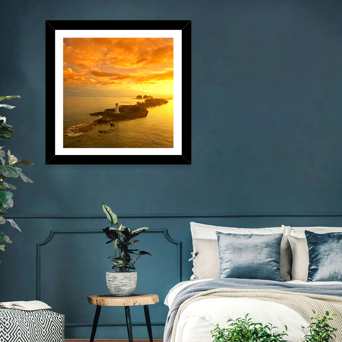 Nassau Lighthouse at Golden Hour Wall Art
