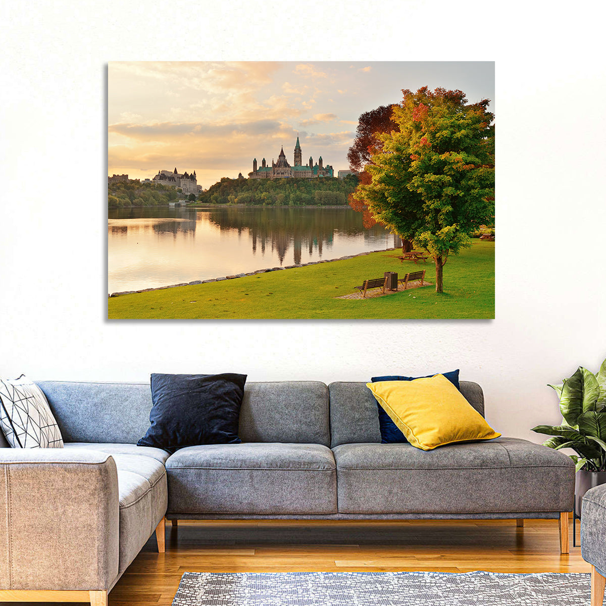Ottawa Skyline at Golden Hour Wall Art