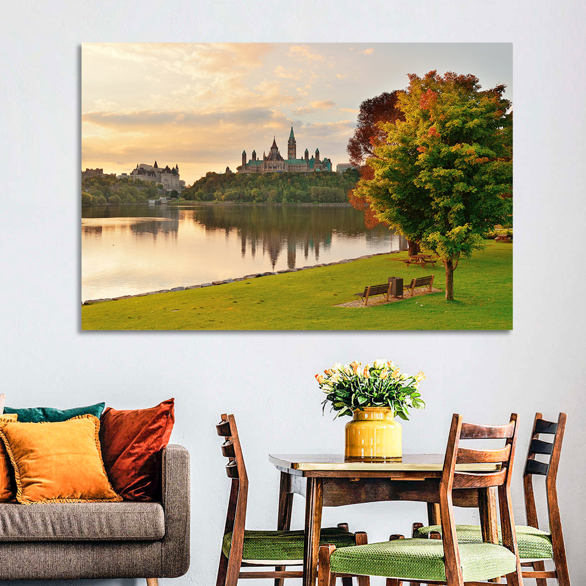 Ottawa Skyline at Golden Hour Wall Art