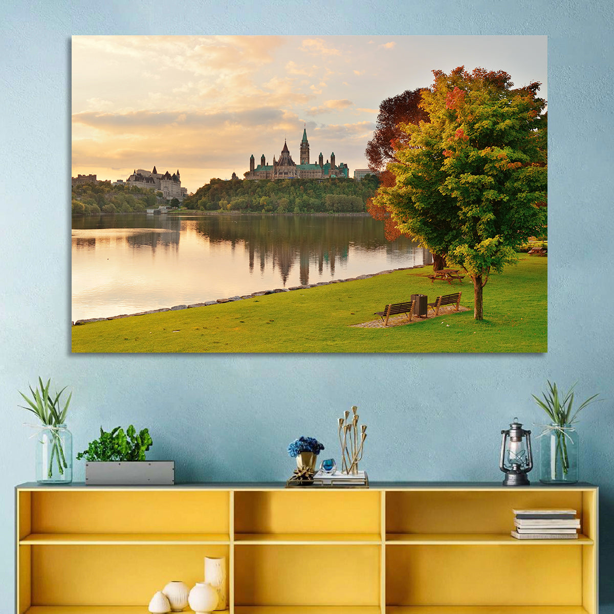 Ottawa Skyline at Golden Hour Wall Art