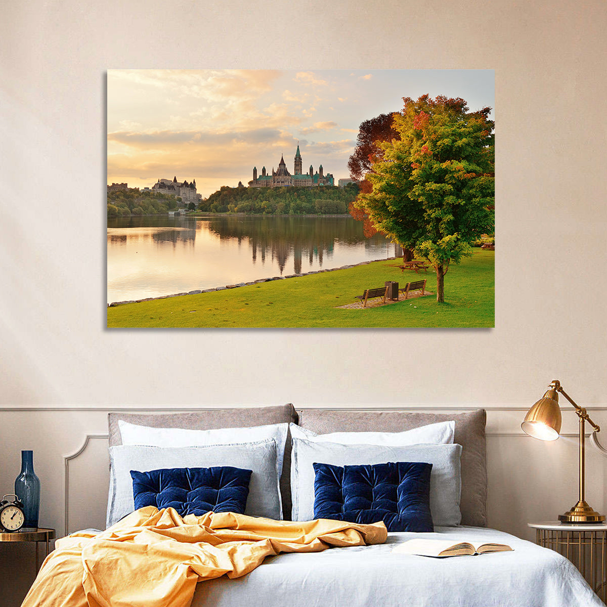 Ottawa Skyline at Golden Hour Wall Art