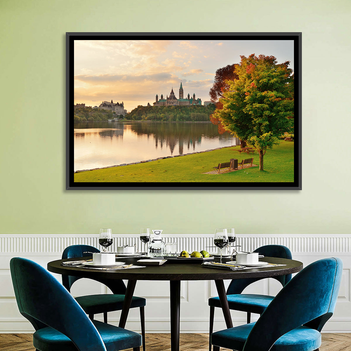 Ottawa Skyline at Golden Hour Wall Art