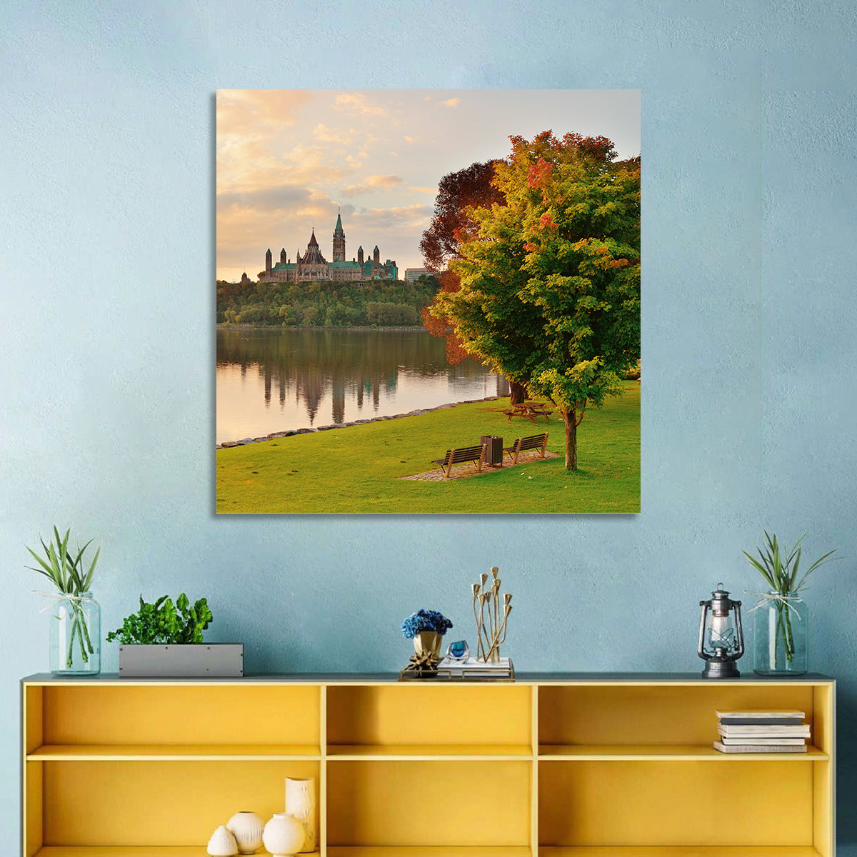 Ottawa Skyline at Golden Hour Wall Art