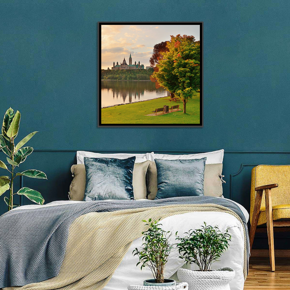 Ottawa Skyline at Golden Hour Wall Art