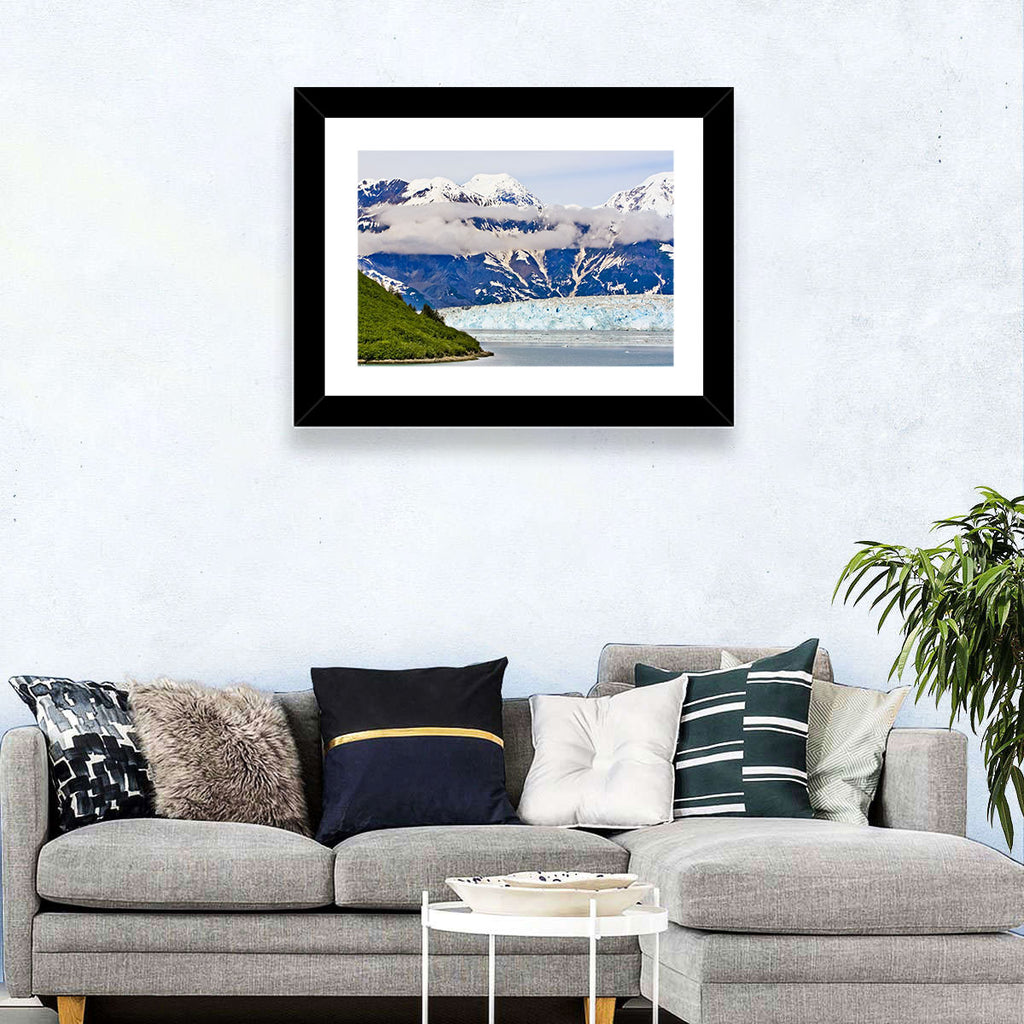 Hubbard Glacier and Snowcapped Peaks Wall Art