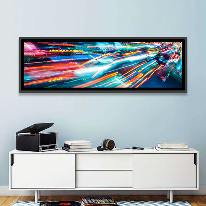 Car Lights Trails Wall Art