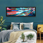 Night Traffic Light Trails Wall Art