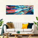 Night Traffic Light Trails Wall Art