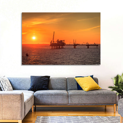 Oil Rig Denmark Wall Art