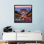 Arc De Triomphe at Twilight Wall Art