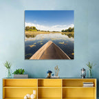 Mokoro Canoe in Okavango Delta Wall Art