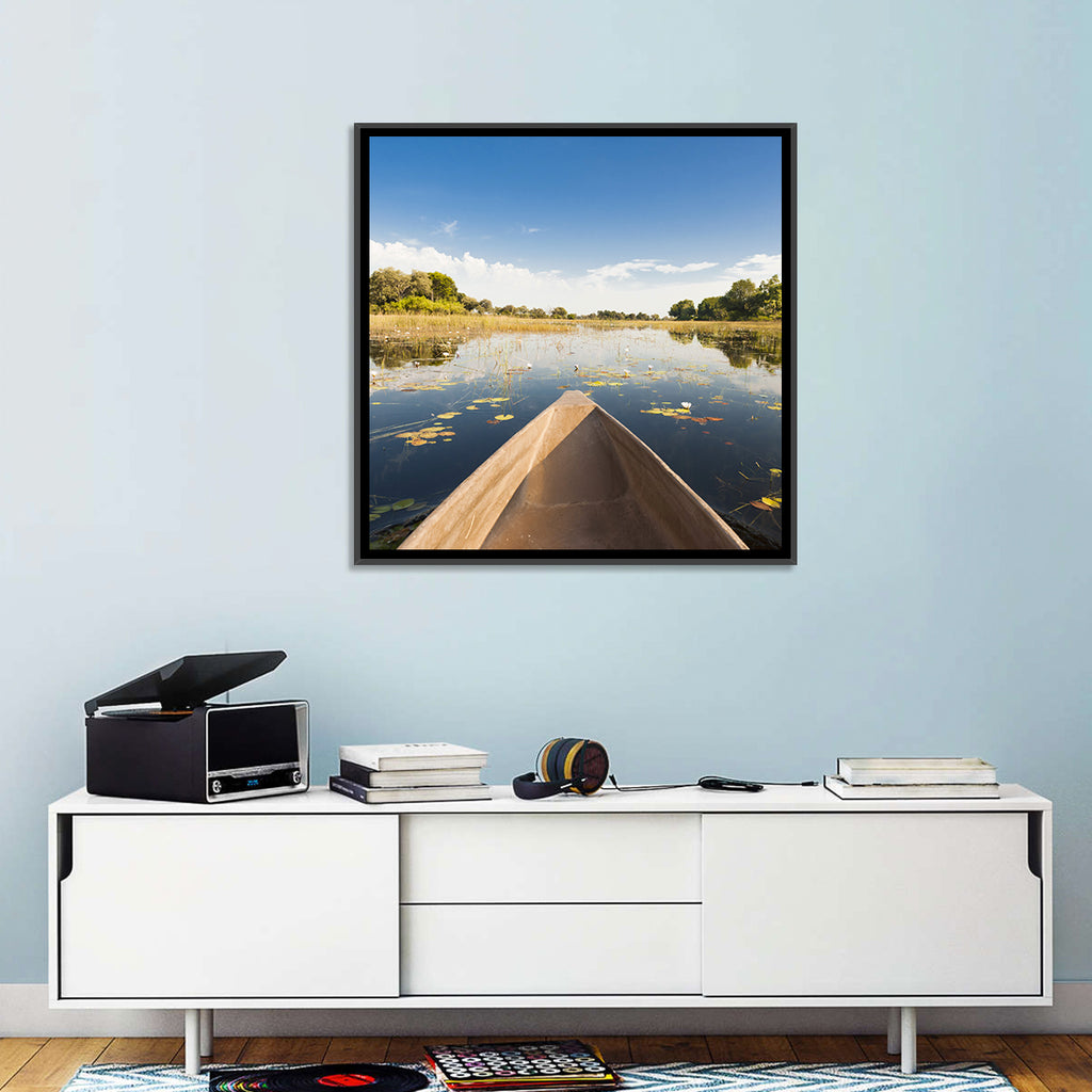 Mokoro Canoe in Okavango Delta Wall Art
