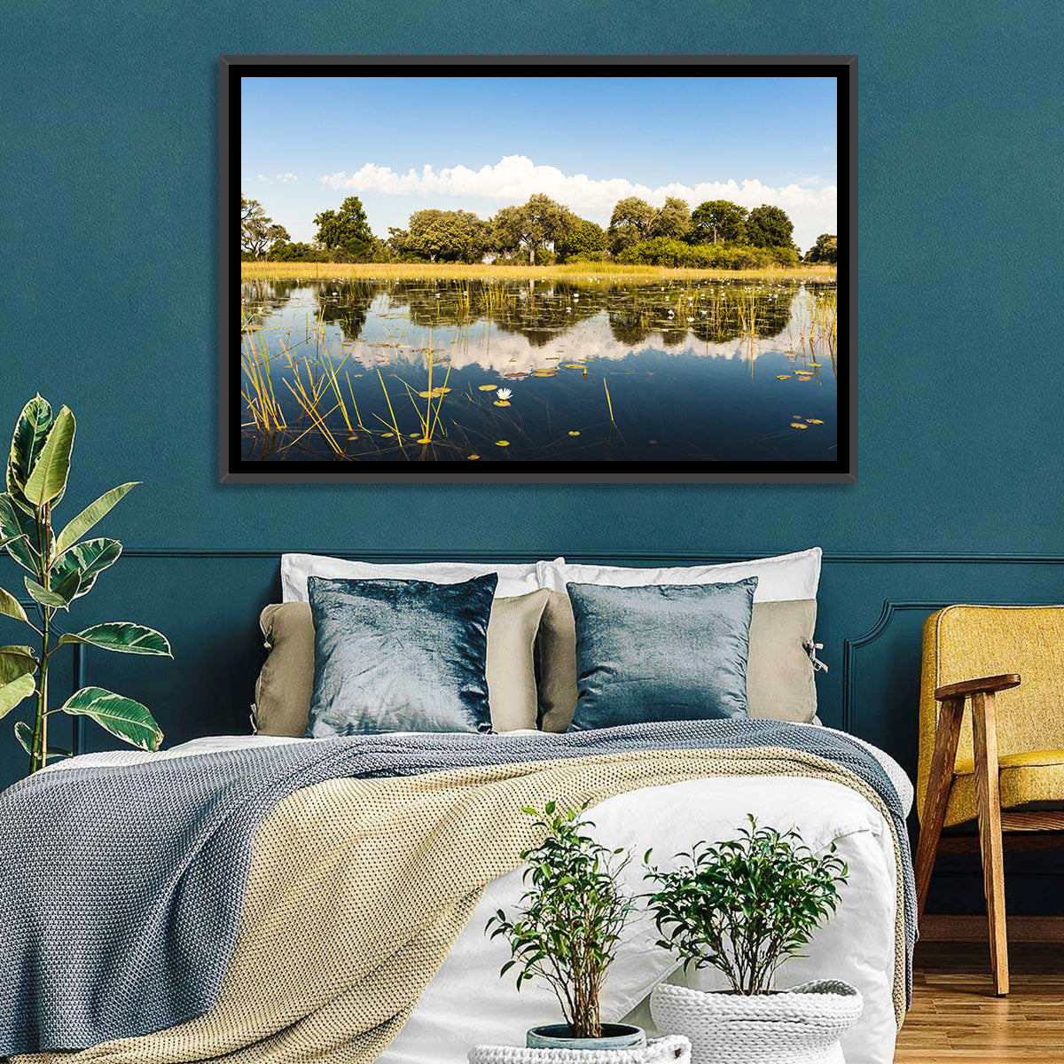 Okavango Delta Waterlilies Wall Art