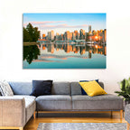 Vancouver Skyline at Coal Harbour Wall Art