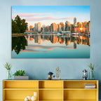 Vancouver Skyline at Coal Harbour Wall Art
