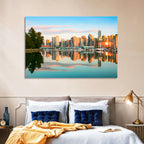 Vancouver Skyline at Coal Harbour Wall Art