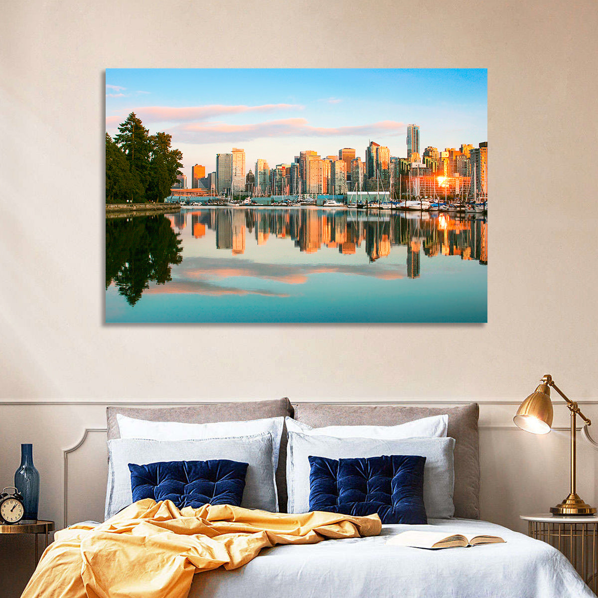 Vancouver Skyline at Coal Harbour Wall Art