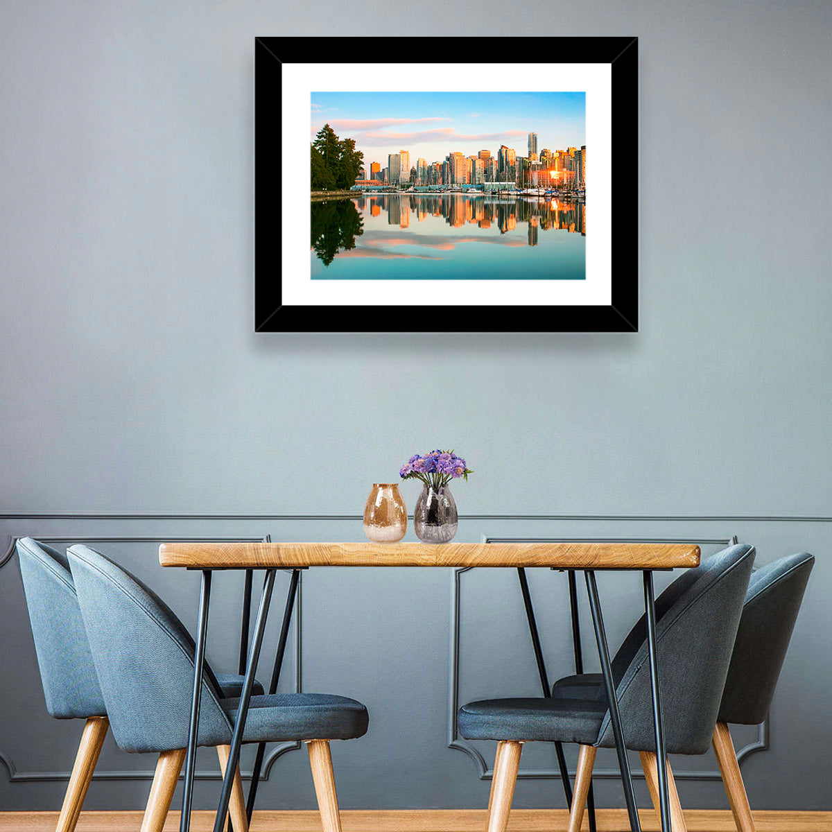Vancouver Skyline at Coal Harbour Wall Art