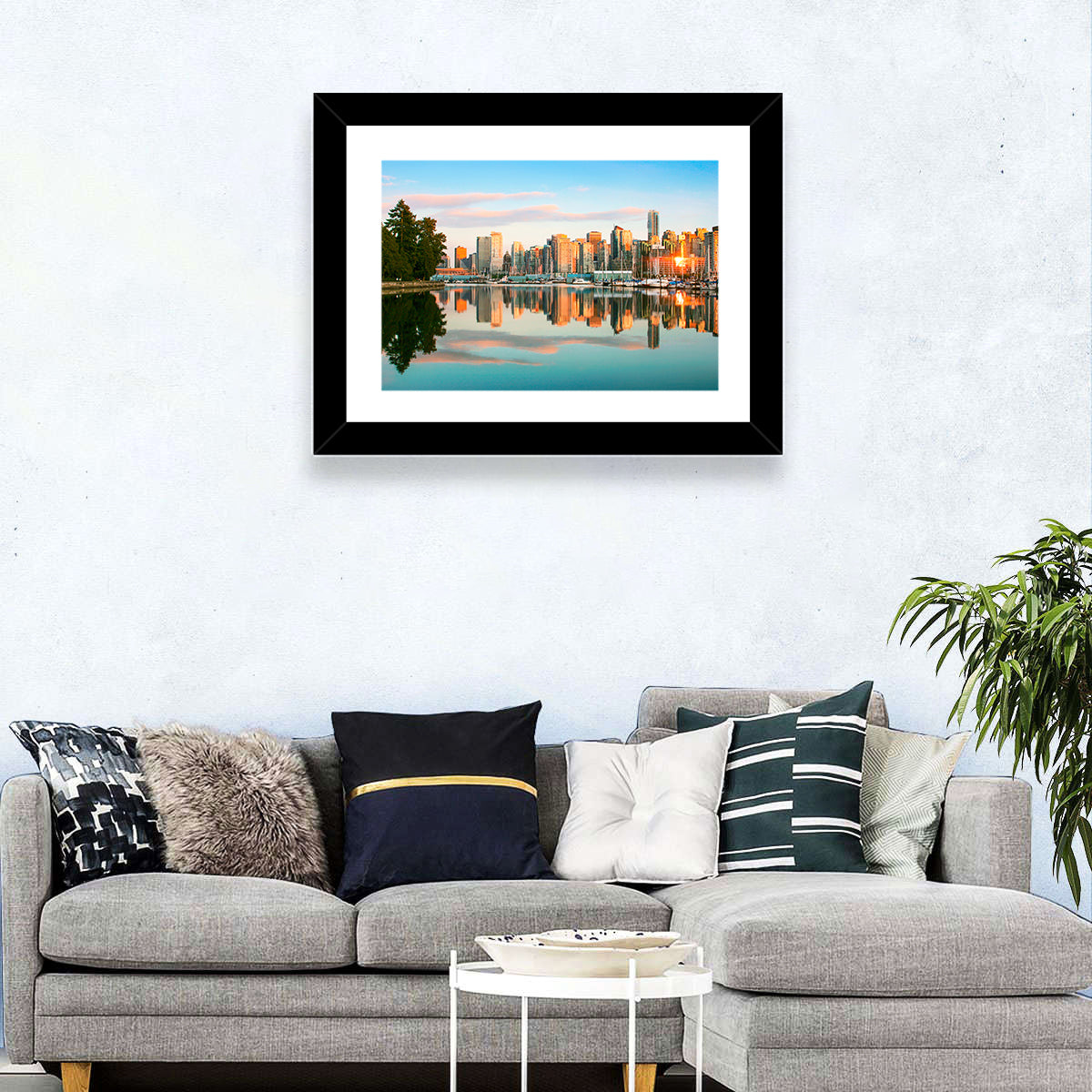 Vancouver Skyline at Coal Harbour Wall Art