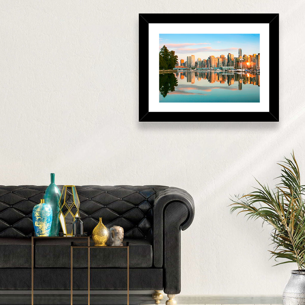 Vancouver Skyline at Coal Harbour Wall Art