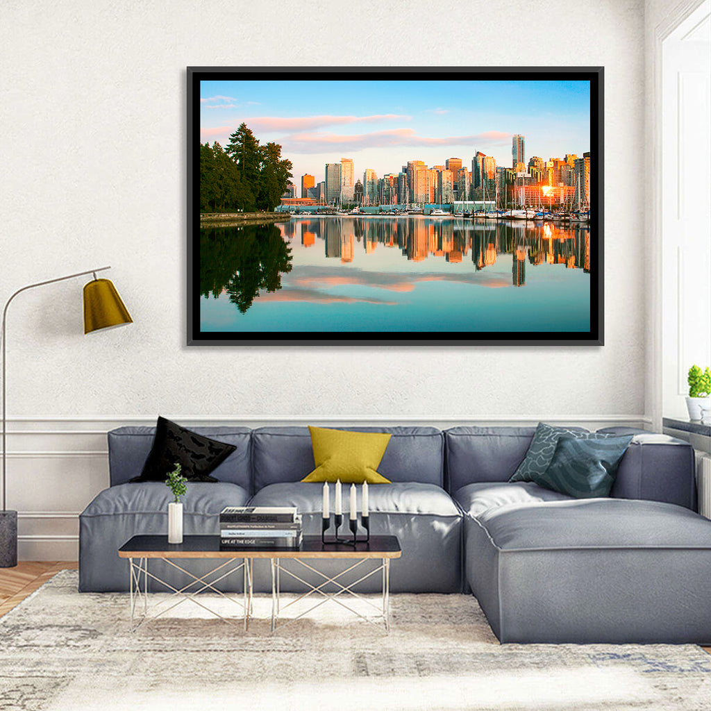 Vancouver Skyline at Coal Harbour Wall Art