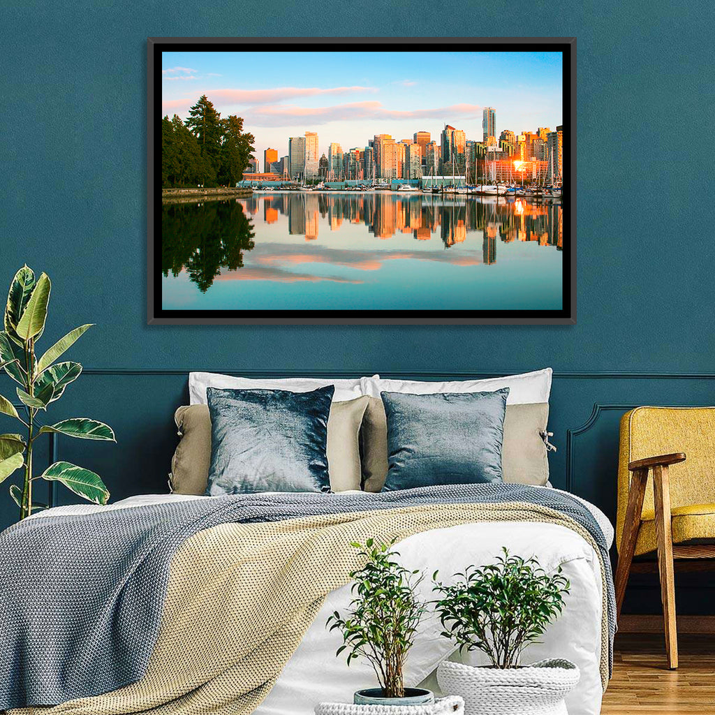 Vancouver Skyline at Coal Harbour Wall Art