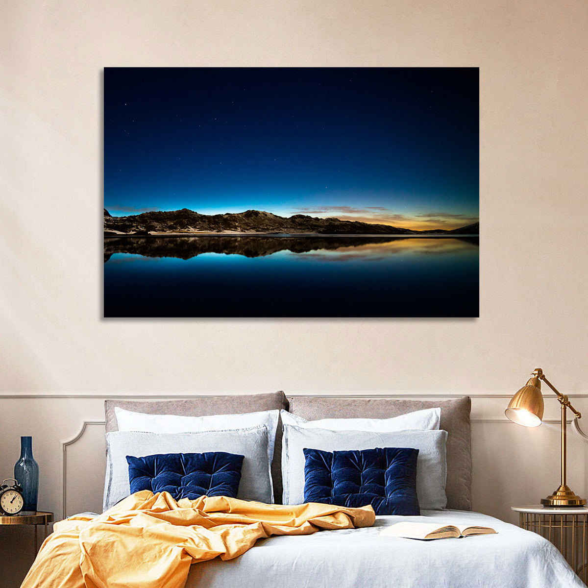 Kleifarvatn Lake at Dusk Wall Art
