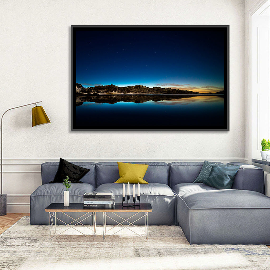 Kleifarvatn Lake at Dusk Wall Art