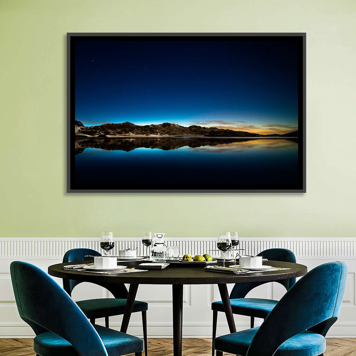 Kleifarvatn Lake at Dusk Wall Art