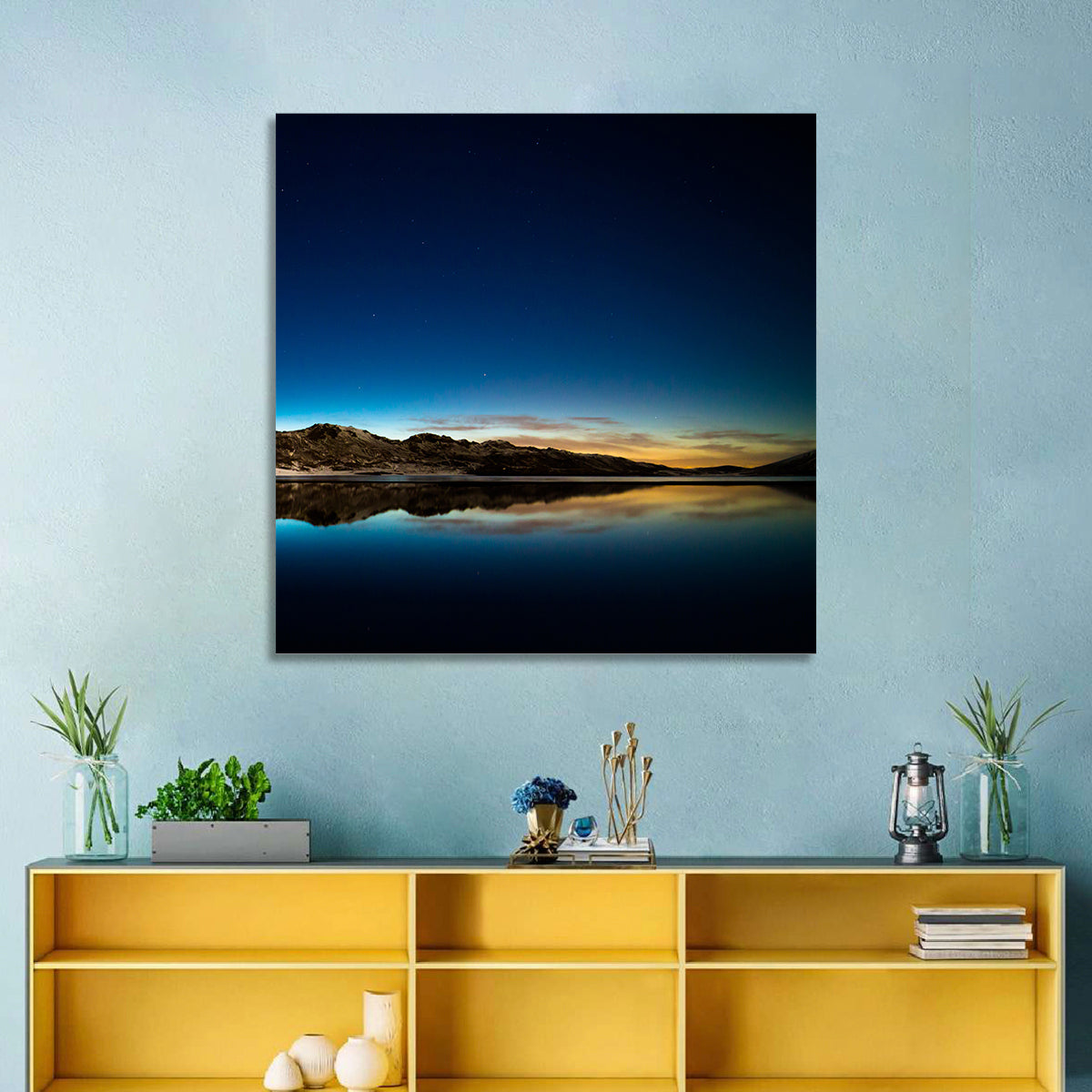 Kleifarvatn Lake at Dusk Wall Art