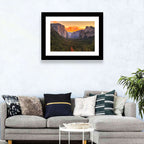 Yosemite Valley Sunset from Tunnel View Wall Art