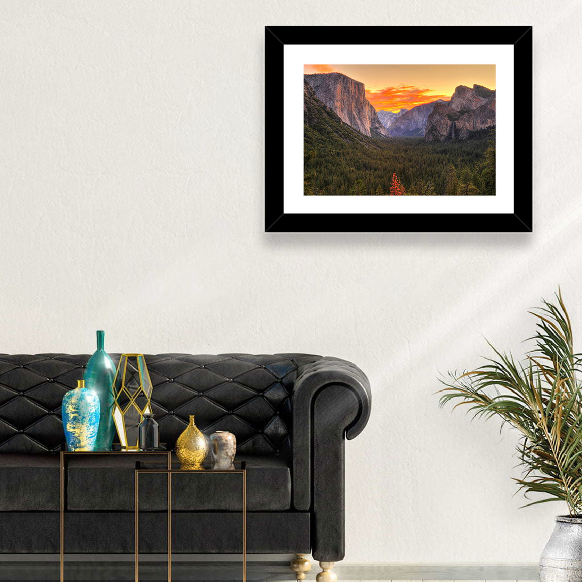 Yosemite Valley Sunset from Tunnel View Wall Art