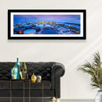 Twilight Oil Refinery River View Wall Art