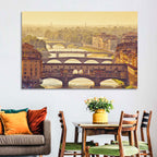 Ponte Vecchio at Golden Hour Wall Art