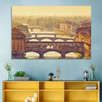 Ponte Vecchio at Golden Hour Wall Art
